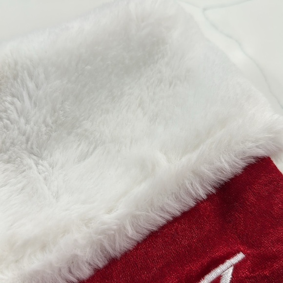 Monogram “K” Christmas Stocking - Picture 7 of 12